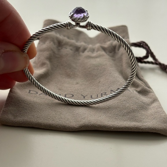 David Yurman Petite Chatelaine Bracelet, Sterling Silver -Amethyst,  3mm - Picture 3 of 6